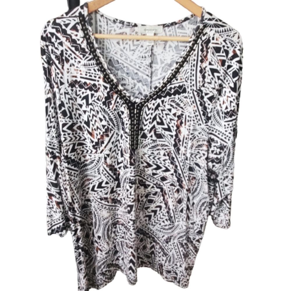 Dress Barn quarter length sleeve shirt